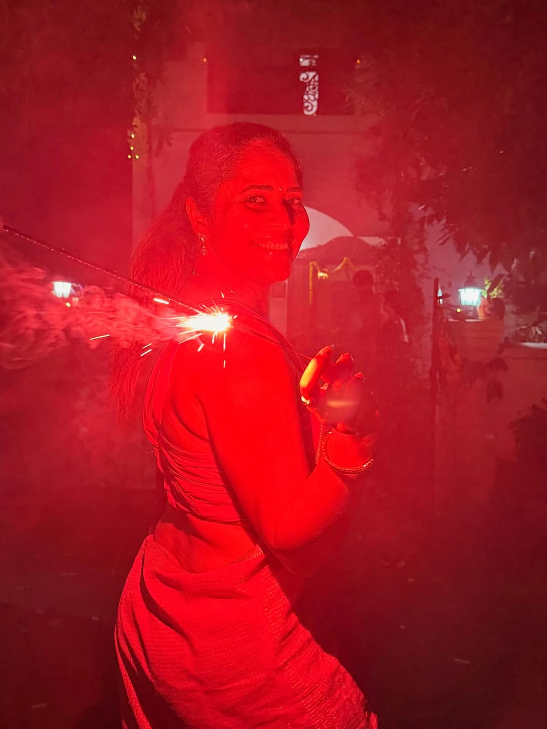 Anasuya Bharadwaj Diwali Celebrations with Family