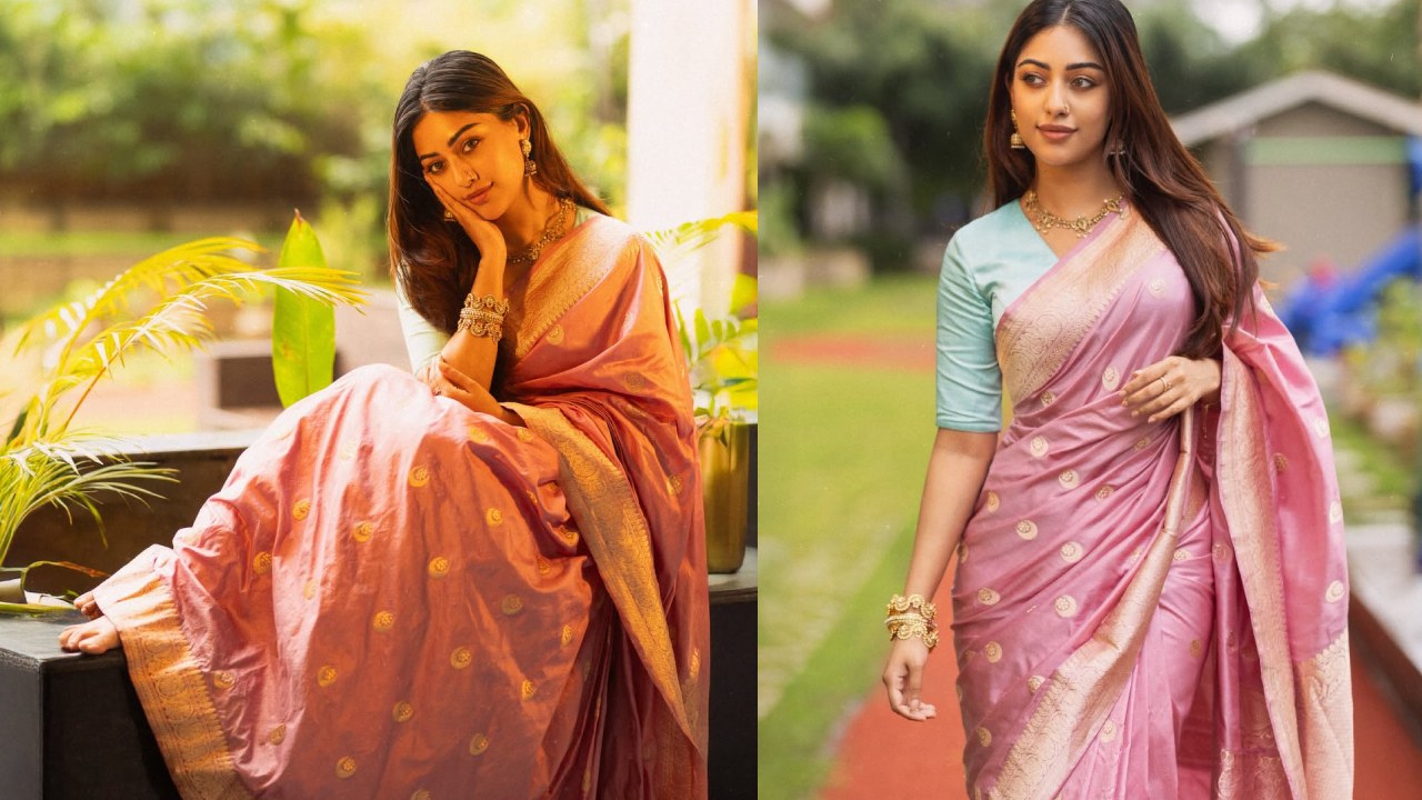 Anu Emmanuel : ఎంత క్యూట్ గా ఉందో.. దసరా స్పెషల్ చీరలో అను ఇమ్మాన్యుయేల్.. ఫొటోలు..