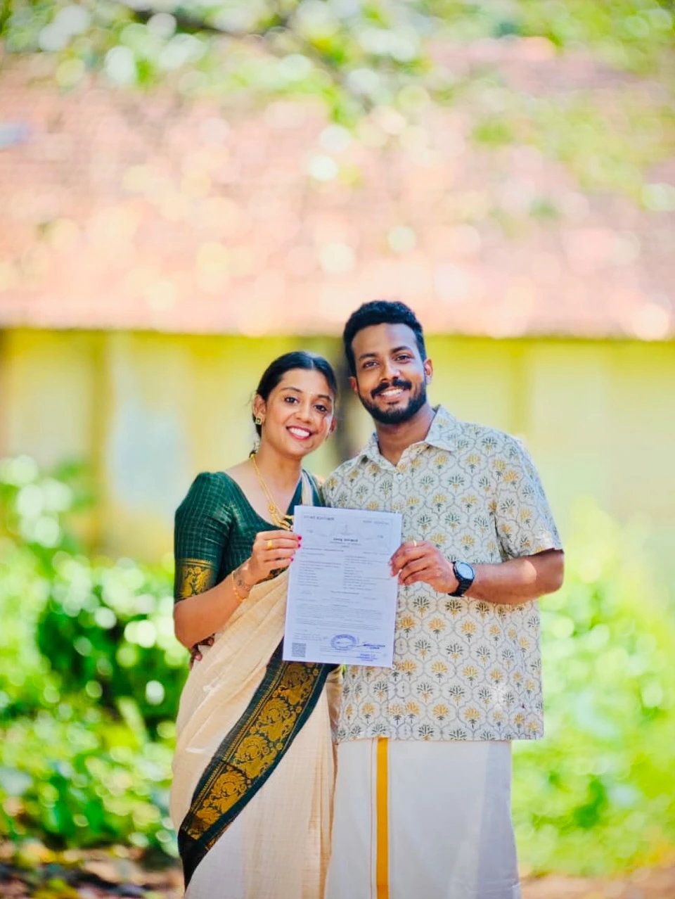 Singer Arya Dhayal Simple Register Marriage with her Lover