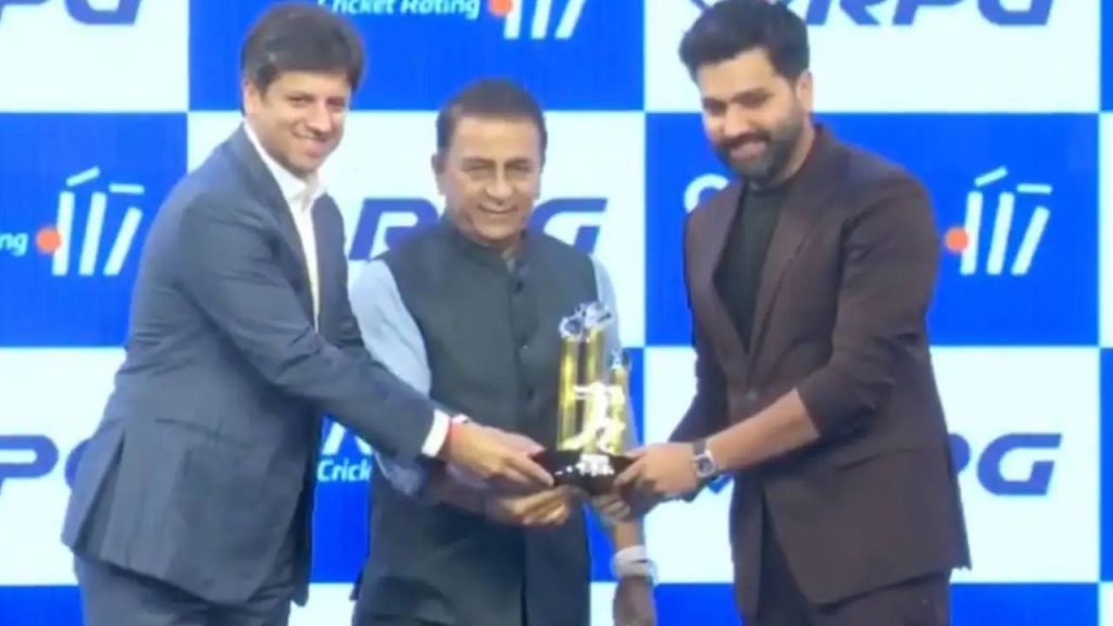 CEAT Cricket Rating Awards Rohit Sharma Receives Special memento