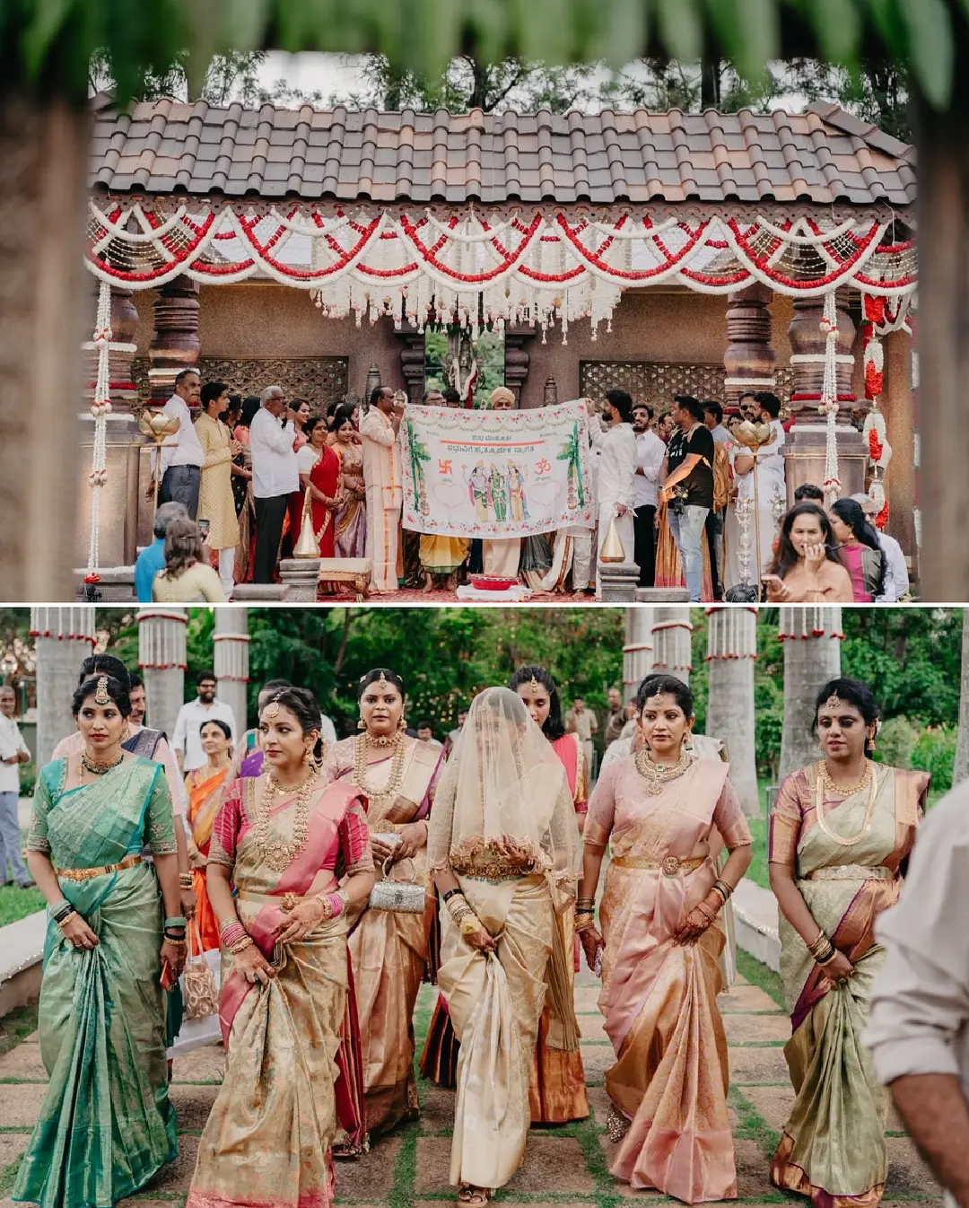 Cameraman Bhuvan Gowda wedding photos are going viral on social media.