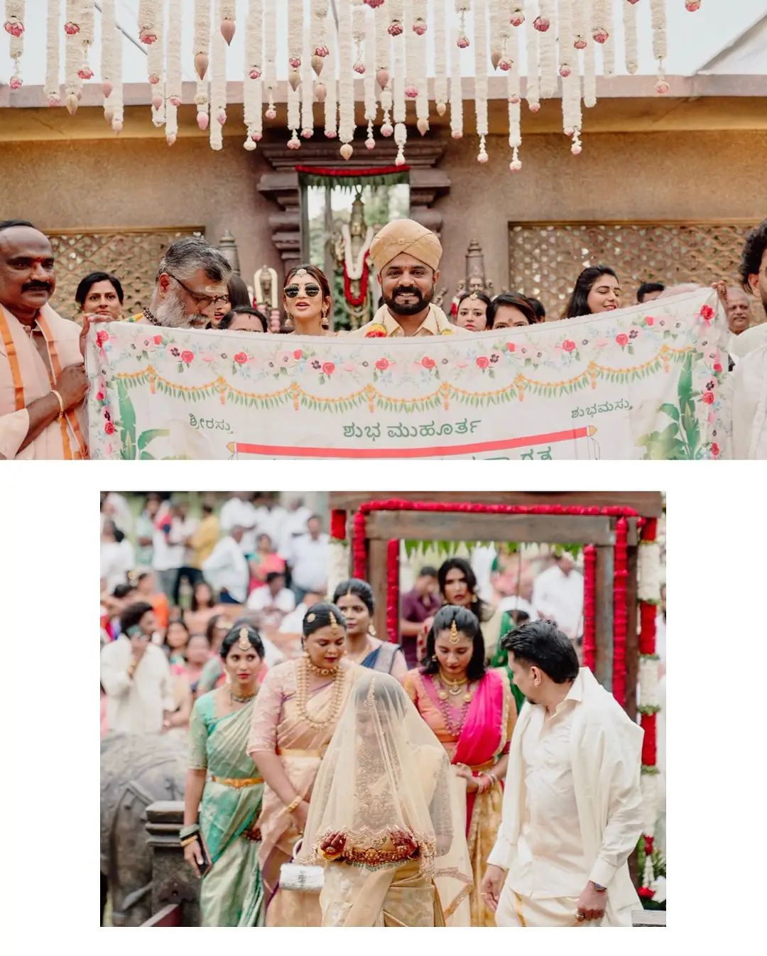 Cameraman Bhuvan Gowda wedding photos are going viral on social media.