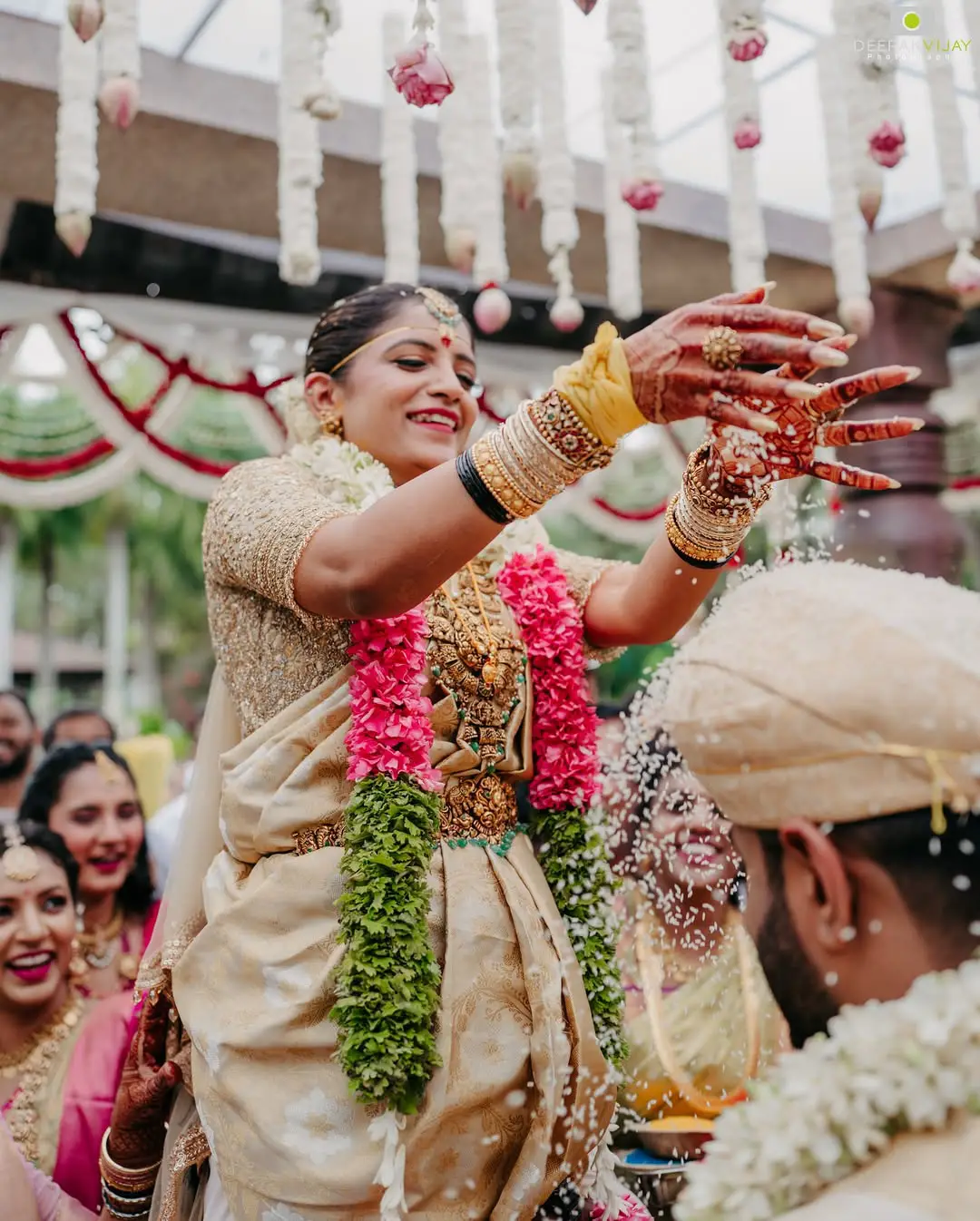 Cameraman Bhuvan Gowda wedding photos are going viral on social media.