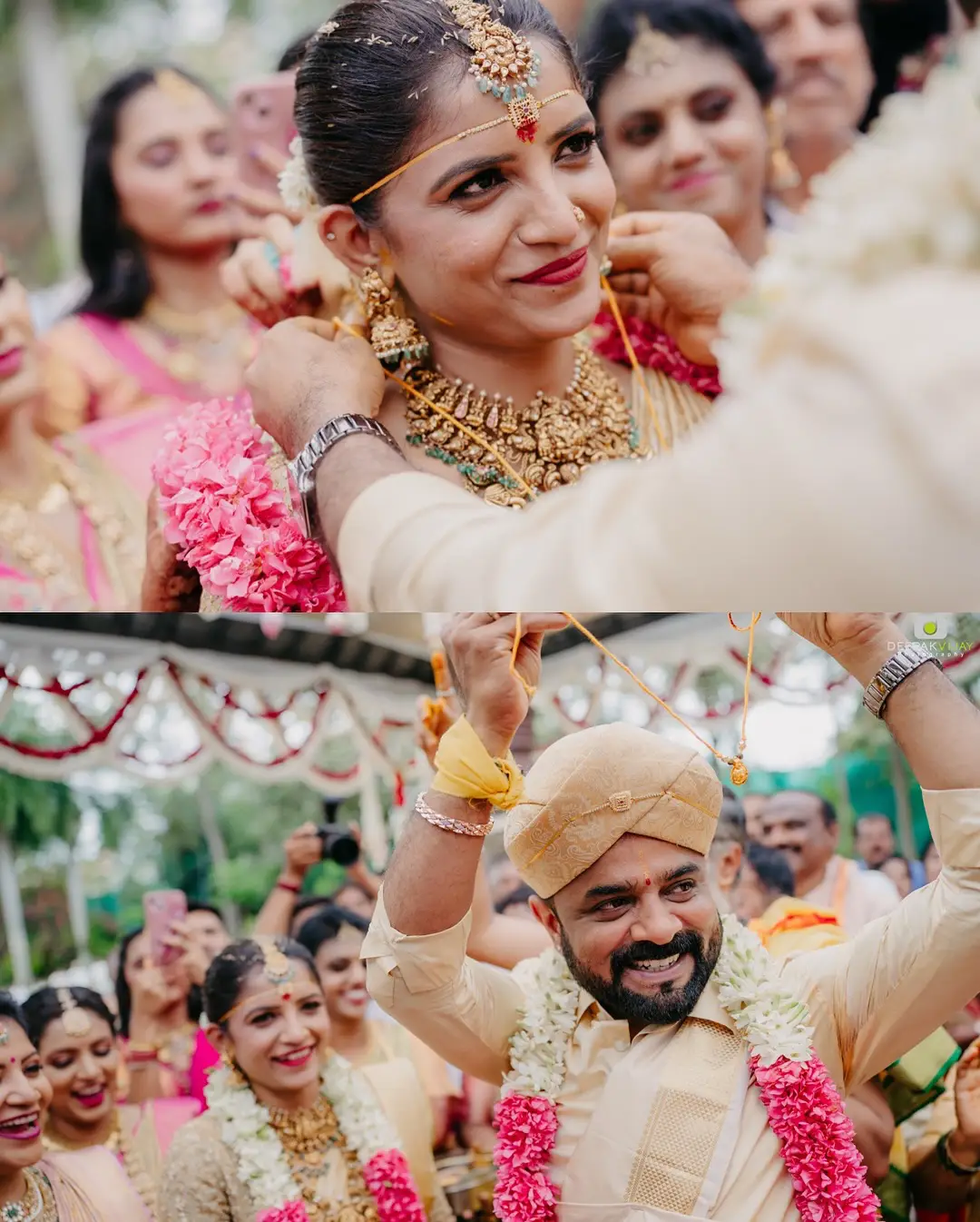 Cameraman Bhuvan Gowda wedding photos are going viral on social media.