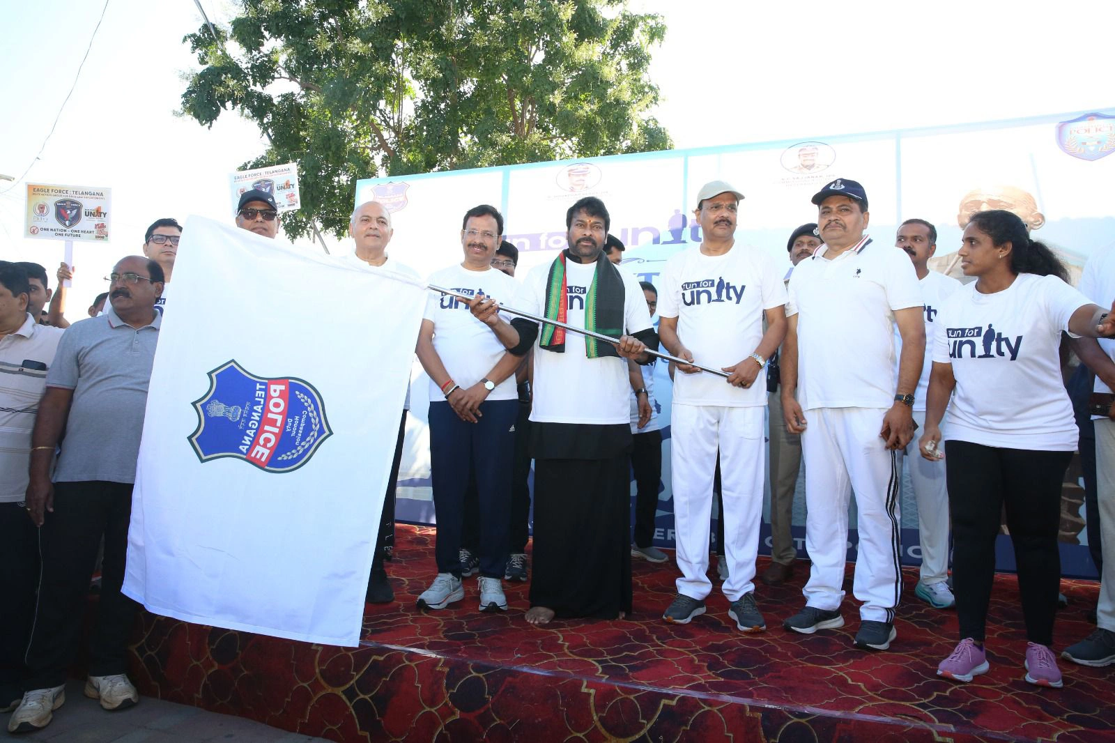 Chiranjeevi Participated in Run for Unity Program