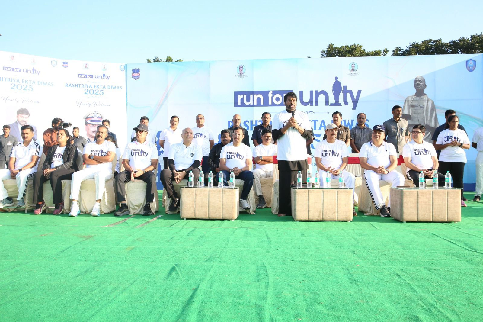 Chiranjeevi Participated in Run for Unity Program