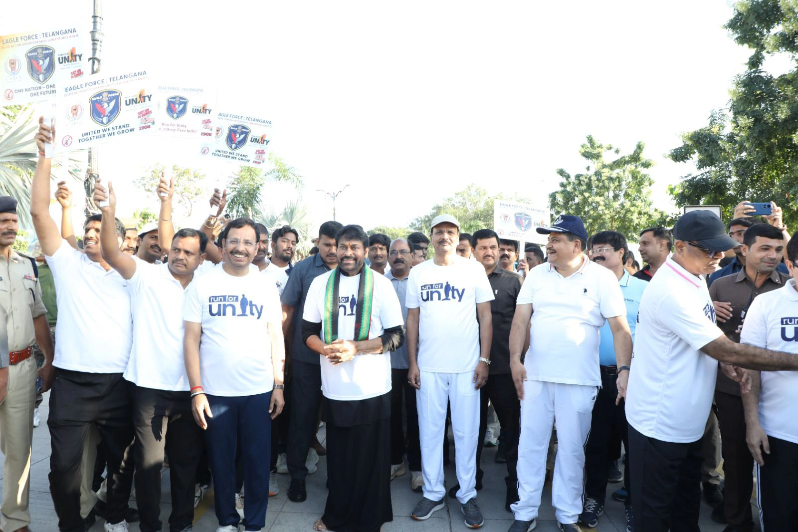 Chiranjeevi Participated in Run for Unity Program