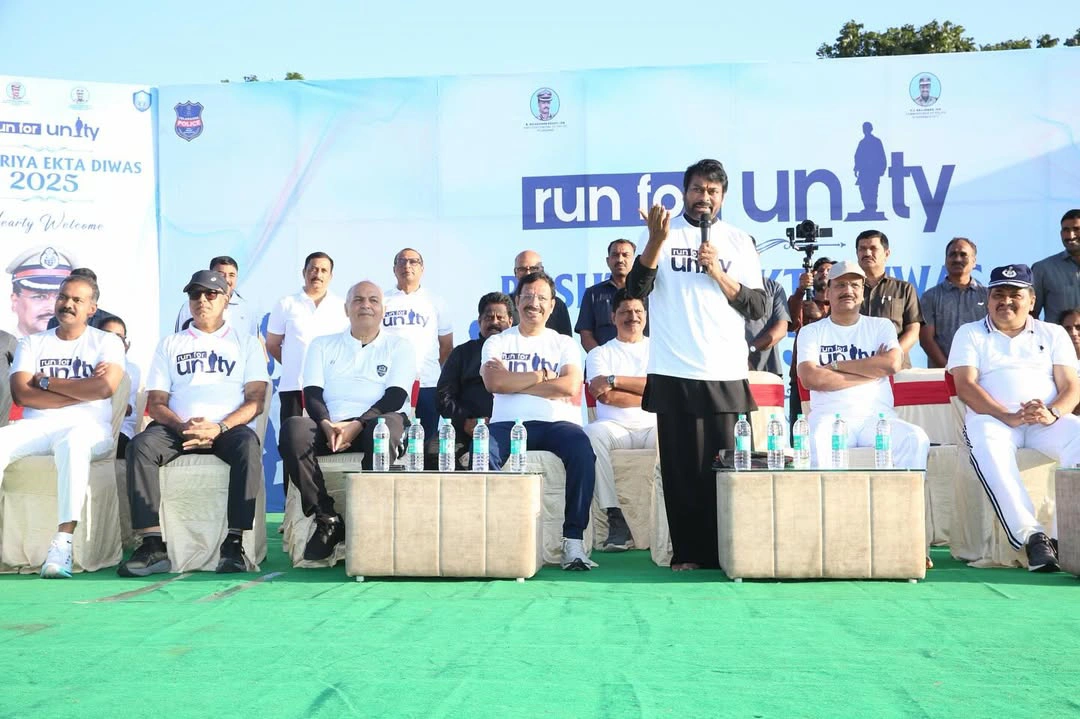 Chiranjeevi Participated in Run for Unity Program