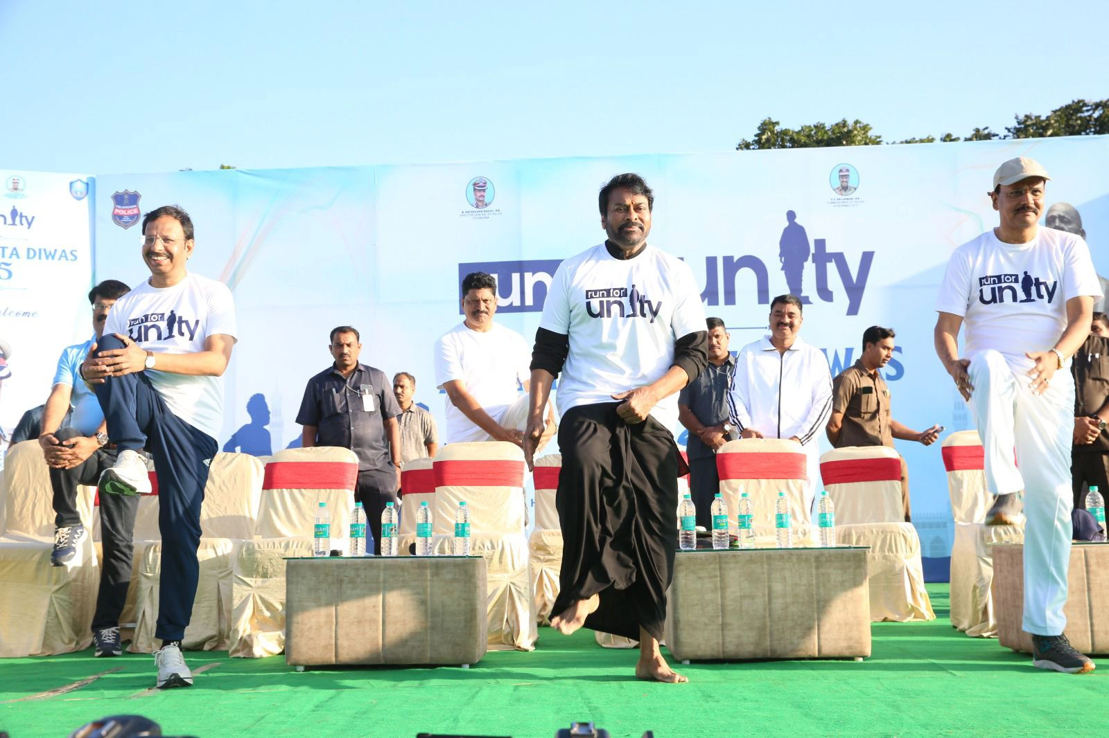 Chiranjeevi Participated in Run for Unity Program