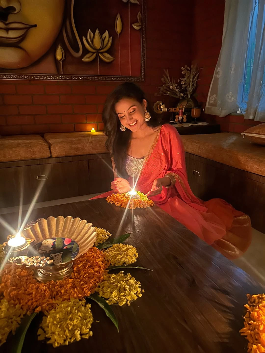 Deepika Pilli Cute Photos from Diwali Celebrations
