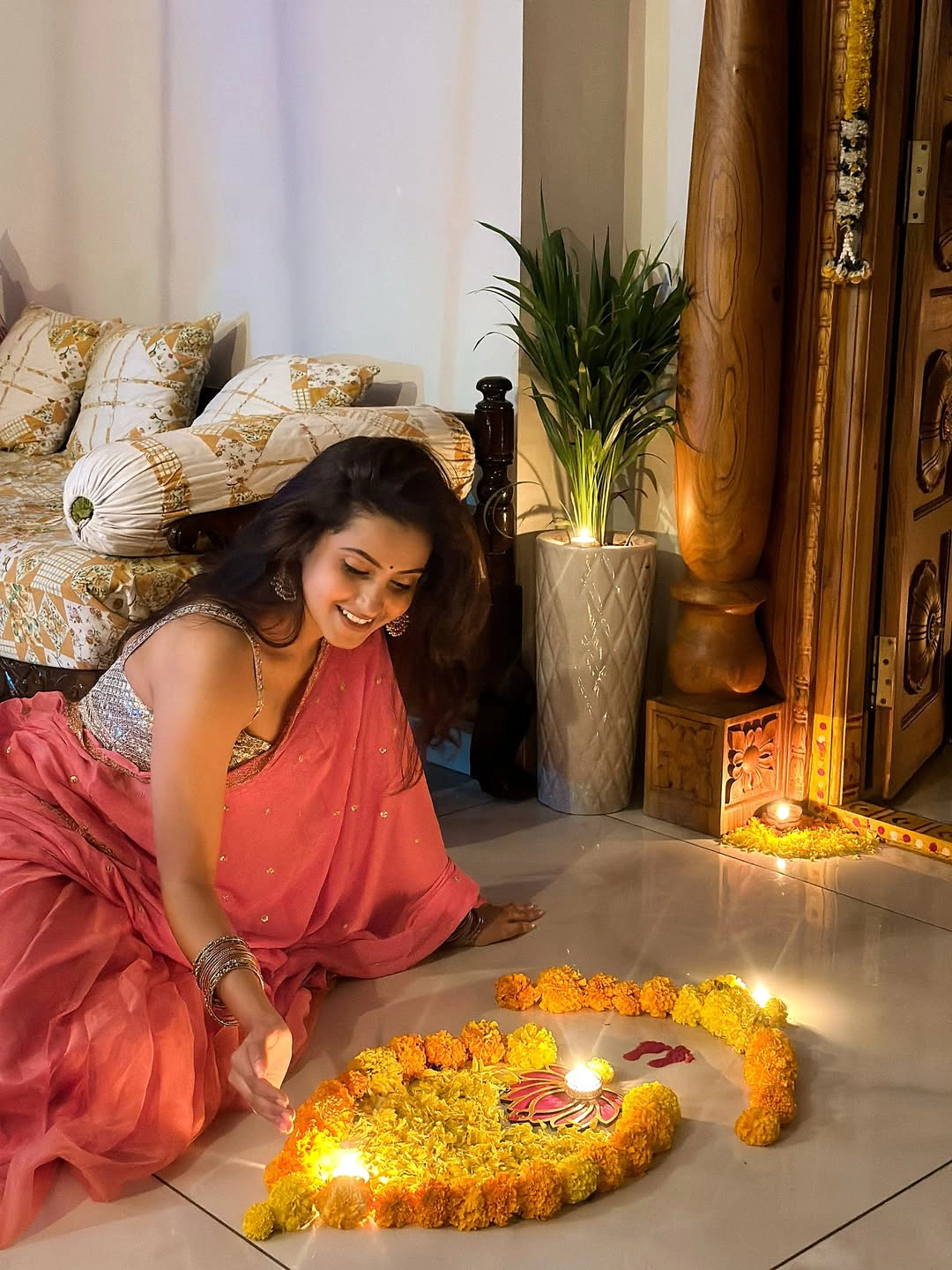 Deepika Pilli Cute Photos from Diwali Celebrations
