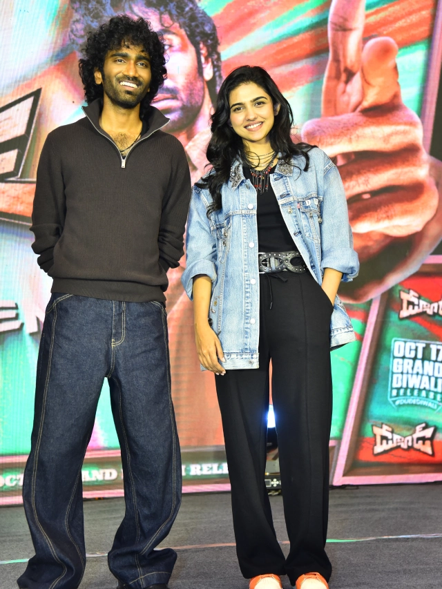 Pradeep Ranganathan Mamitha Baiju Dude Movie Pre Release Event