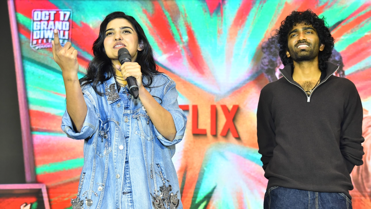 Pradeep Ranganathan Mamitha Baiju Dude Movie Pre Release Event