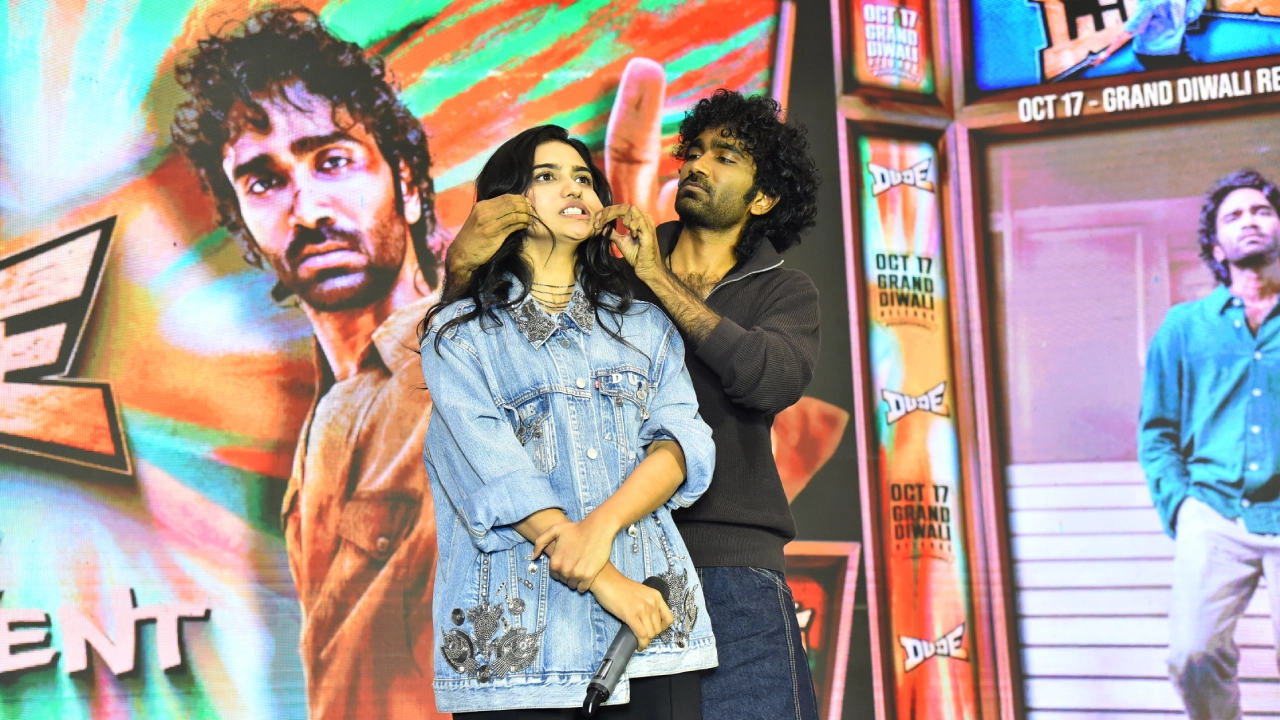 Pradeep Ranganathan Mamitha Baiju Dude Movie Pre Release Event