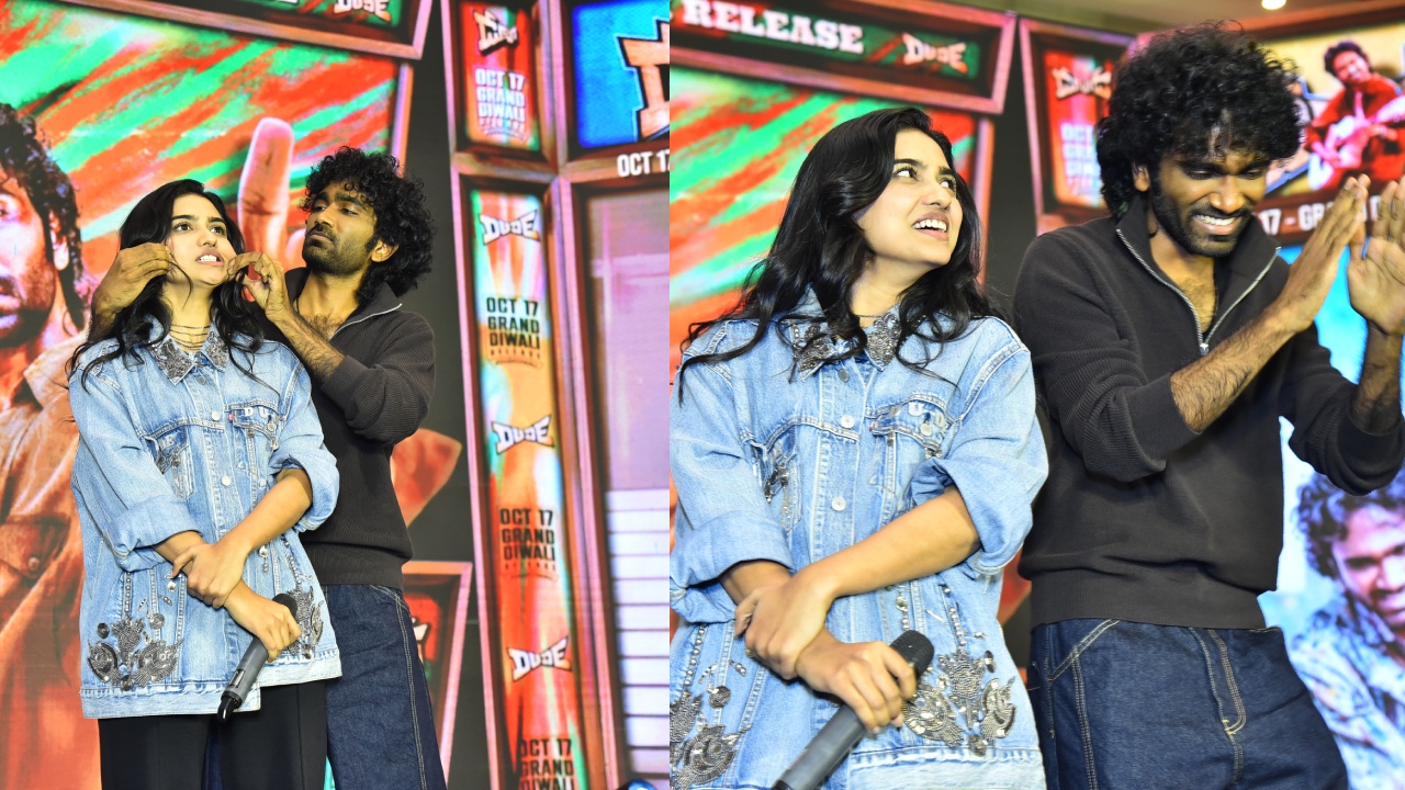 Dude Pre Release Event : ‘డ్యూడ్’ సినిమా ప్రీ రిలీజ్ ఈవెంట్.. ఫొటోలు..