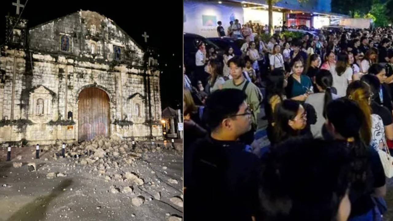 Philippines Earthquake: ఫిలిప్పీన్స్ను వణికించిన భారీ భూకంపం.. నేలకూలిన భవనాలు.. భయంకరంగా ఉన్న వీడియోలు Philippines Earthquake: ఫిలిప్పీన్స్ను వణికించిన భారీ భూకంపం.. నేలకూలిన భవనాలు.. భయంకరంగా ఉన్న వీడియోలు