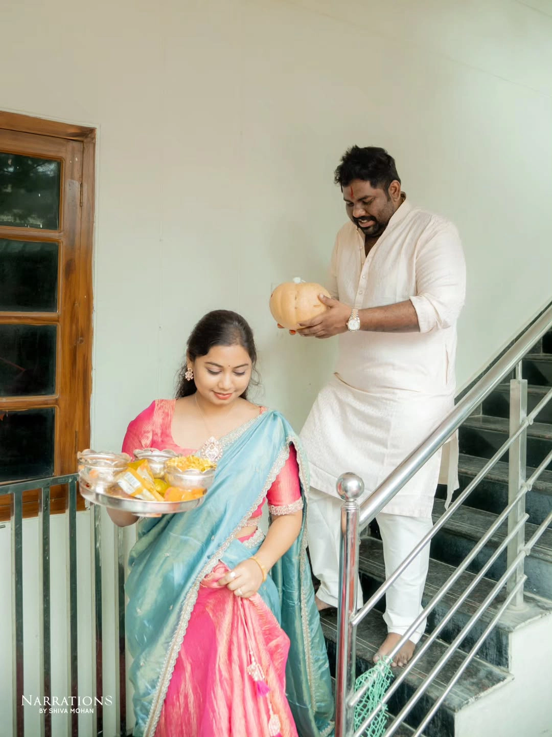 Comedian Viva Harsha Dasara Special Pooja To Vehicles with Wife