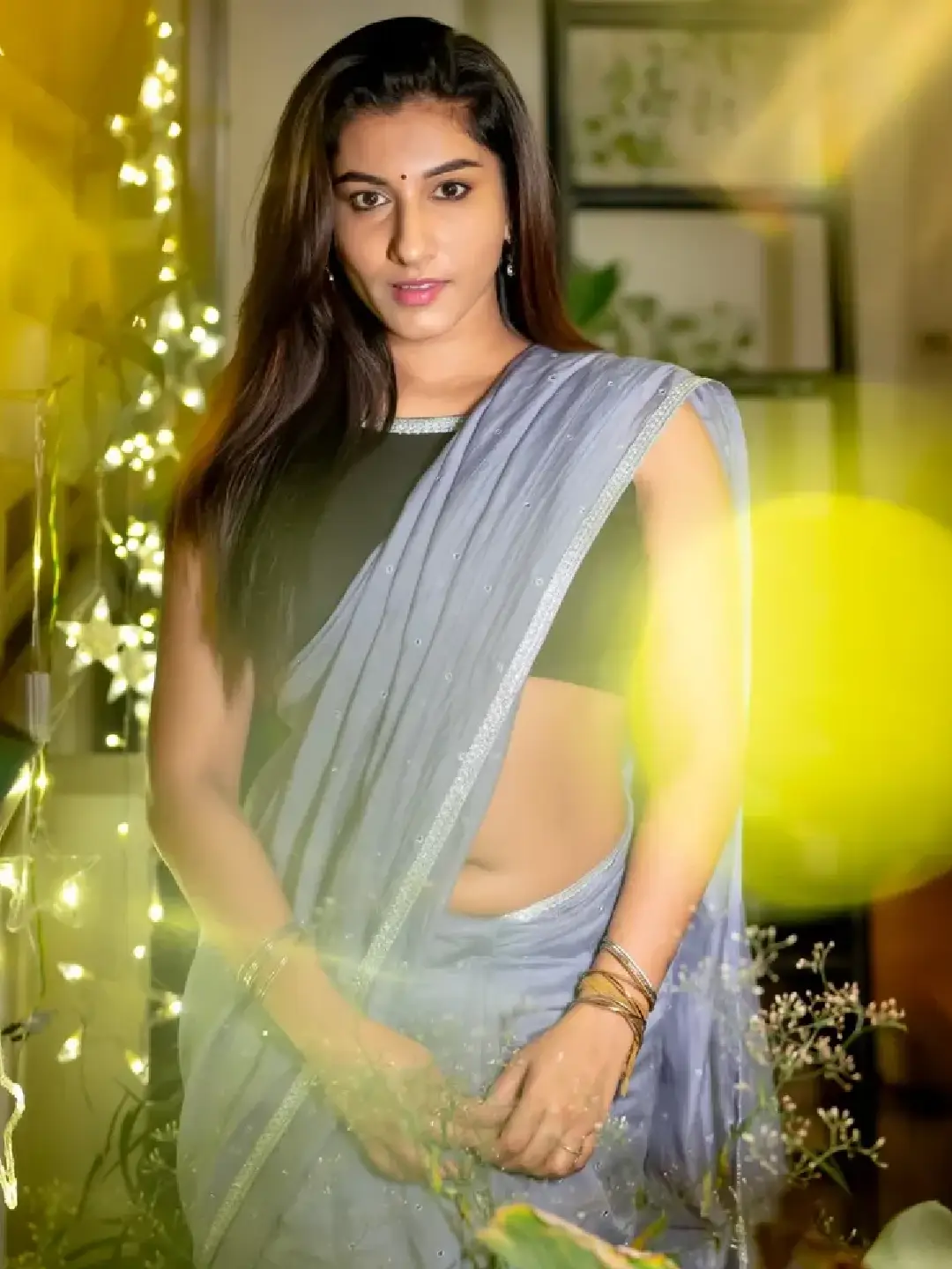 Hot anchor Vishnu Priya latest photoshoot goes viral on social media
