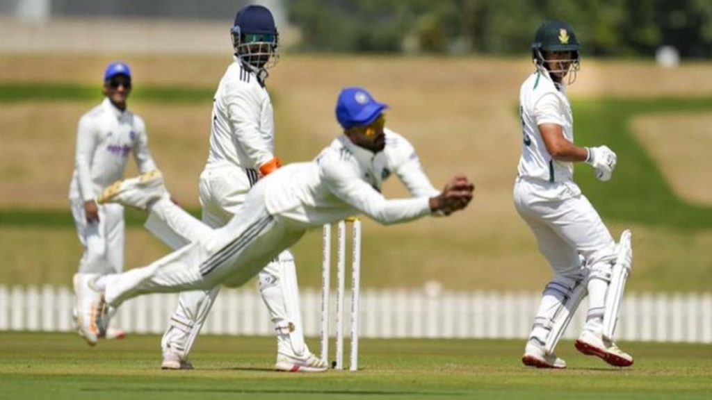 IND A vs SA A Day 1 Stumps South Africa first innings 299 loss of 9 wickets