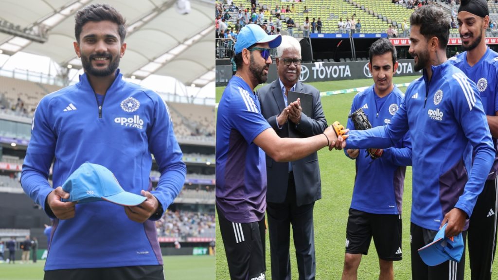 IND vs AUS 1st ODI Nitish Kumar Reddy Creates History On ODI Debut