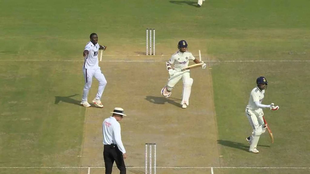 IND vs WI 2nd test Yashasvi Jaiswal run out on 175 runs