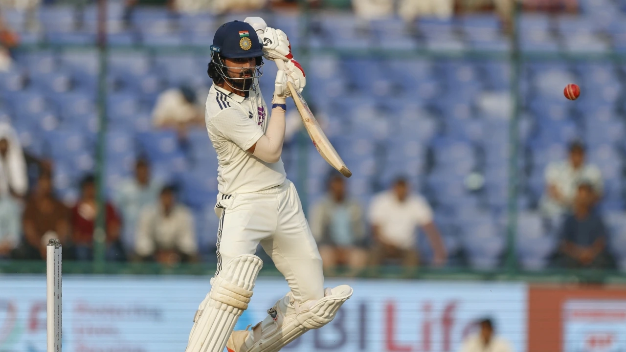 KL Rahul at Ind vs WI 2nd Test