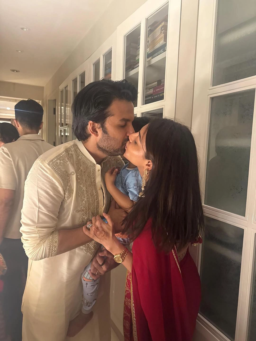 Kajal Aggarwal Karwa Chauth Celebrations with Husband Gautam Kitchlu