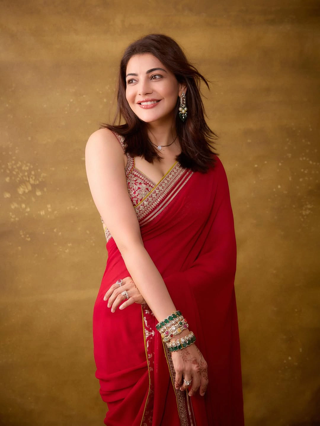 Kajal Aggarwal Karwa Chauth Celebrations with Husband Gautam Kitchlu