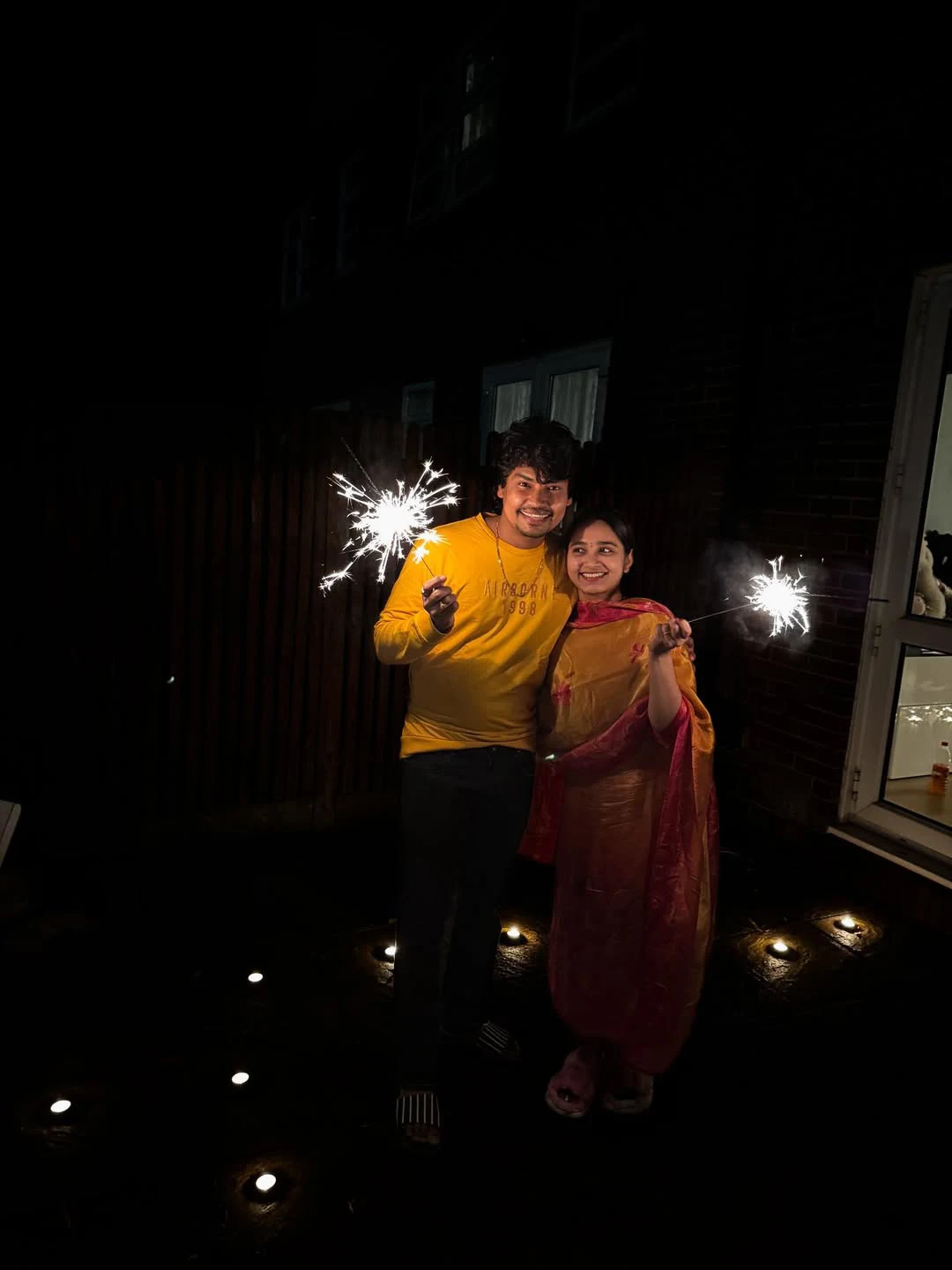 Jabardasth Kevvu Kartheek Diwali Celebrations with Wife