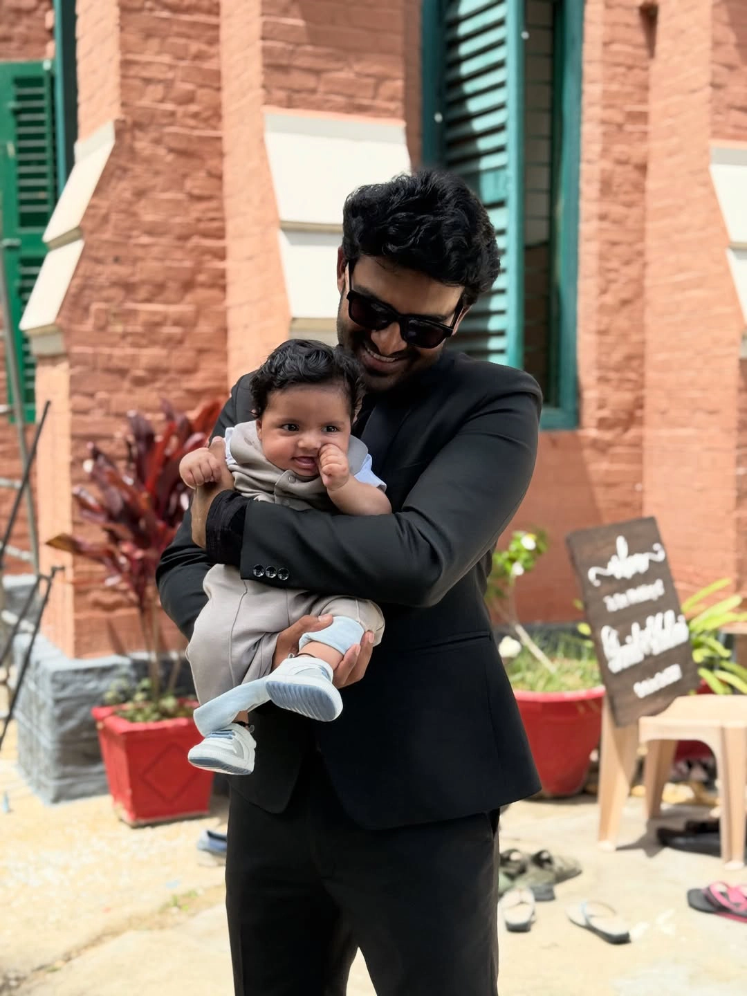 Kiran Abbavaram went to Friend Marriage with Wife Rahasya and Son Hanu