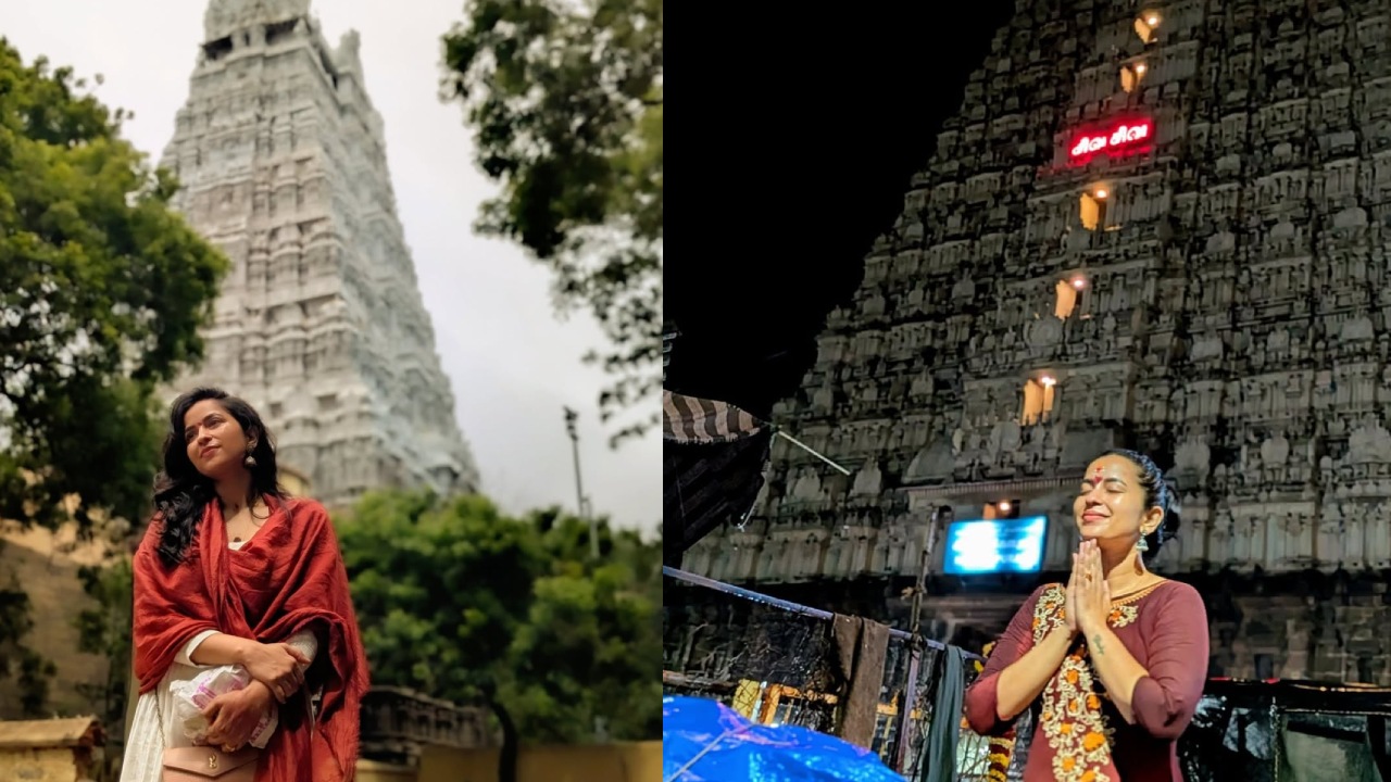 Komalee Prasad : అరుణాచలం ఆలయ దర్శనం చేసుకున్న హీరోయిన్.. ఫొటోలు..