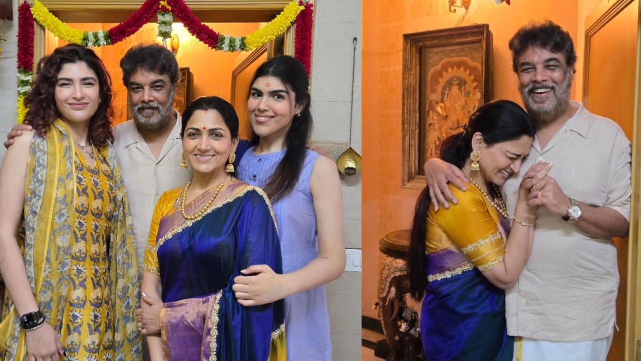 Kushboo Sundar : ఫ్యామిలీతో నటి కుష్బూ దీపావళి సెలెబ్రేషన్స్.. ఫొటోలు..