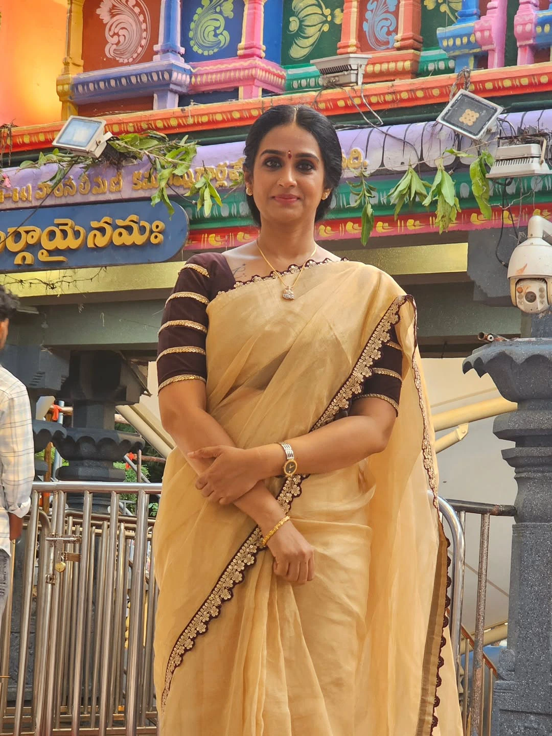 Actress Laya Visited Vijayawada Kankadurga Temple