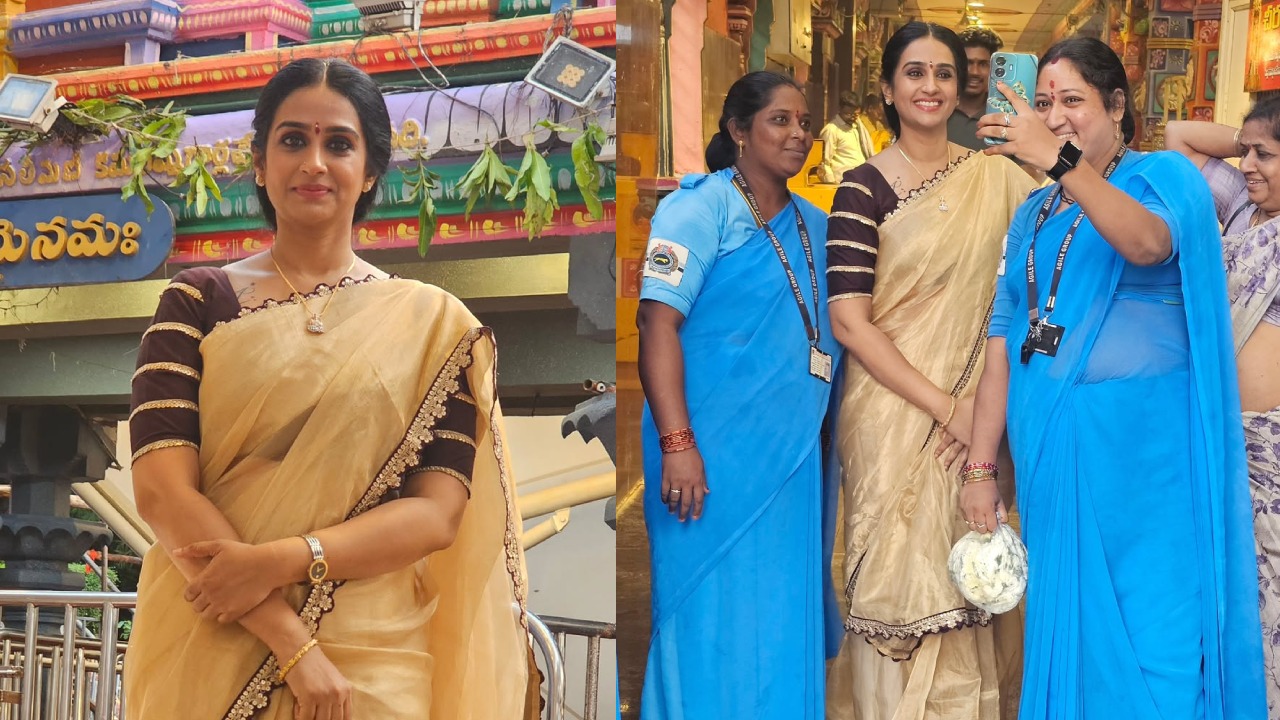 Actress Laya : విజయవాడ కనకదుర్గమ్మ ఆలయంలో నటి లయ.. ఫొటోలు..