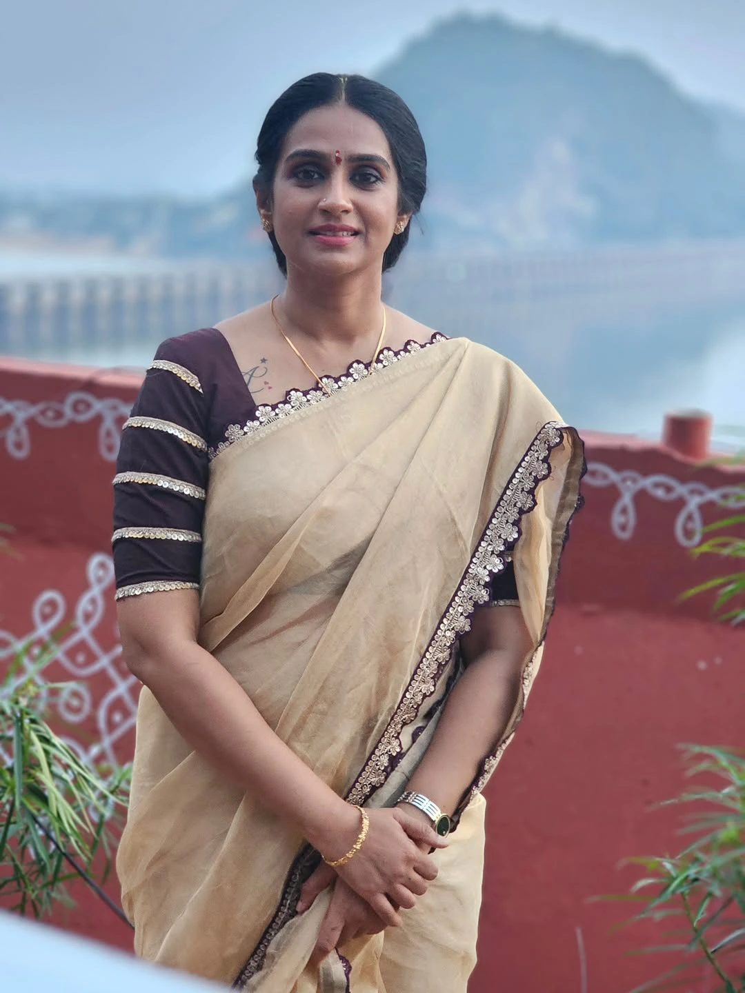 Actress Laya Visited Vijayawada Kankadurga Temple