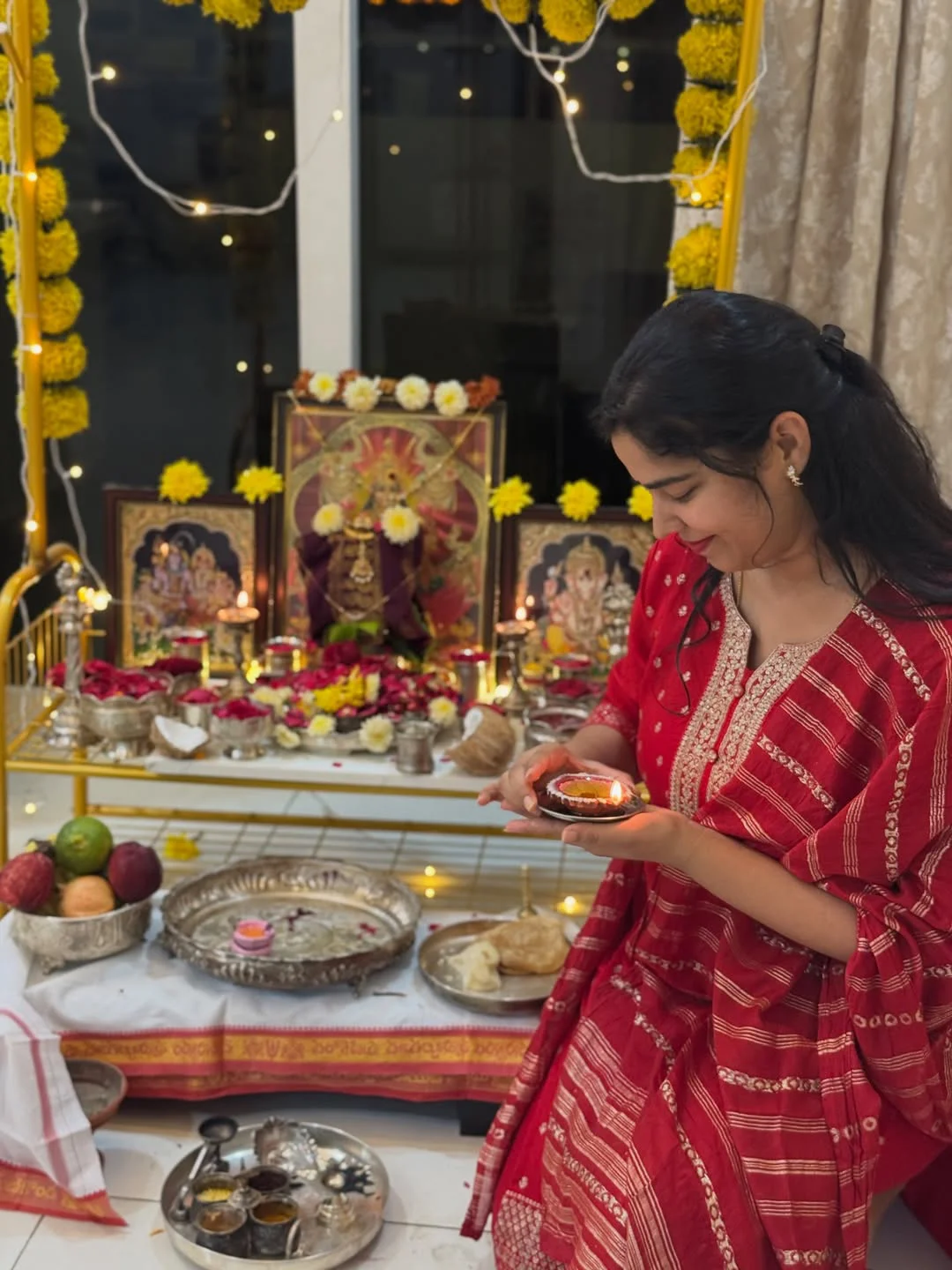 Singer Lipsika Bhashyam Diwali Celebrations with Family