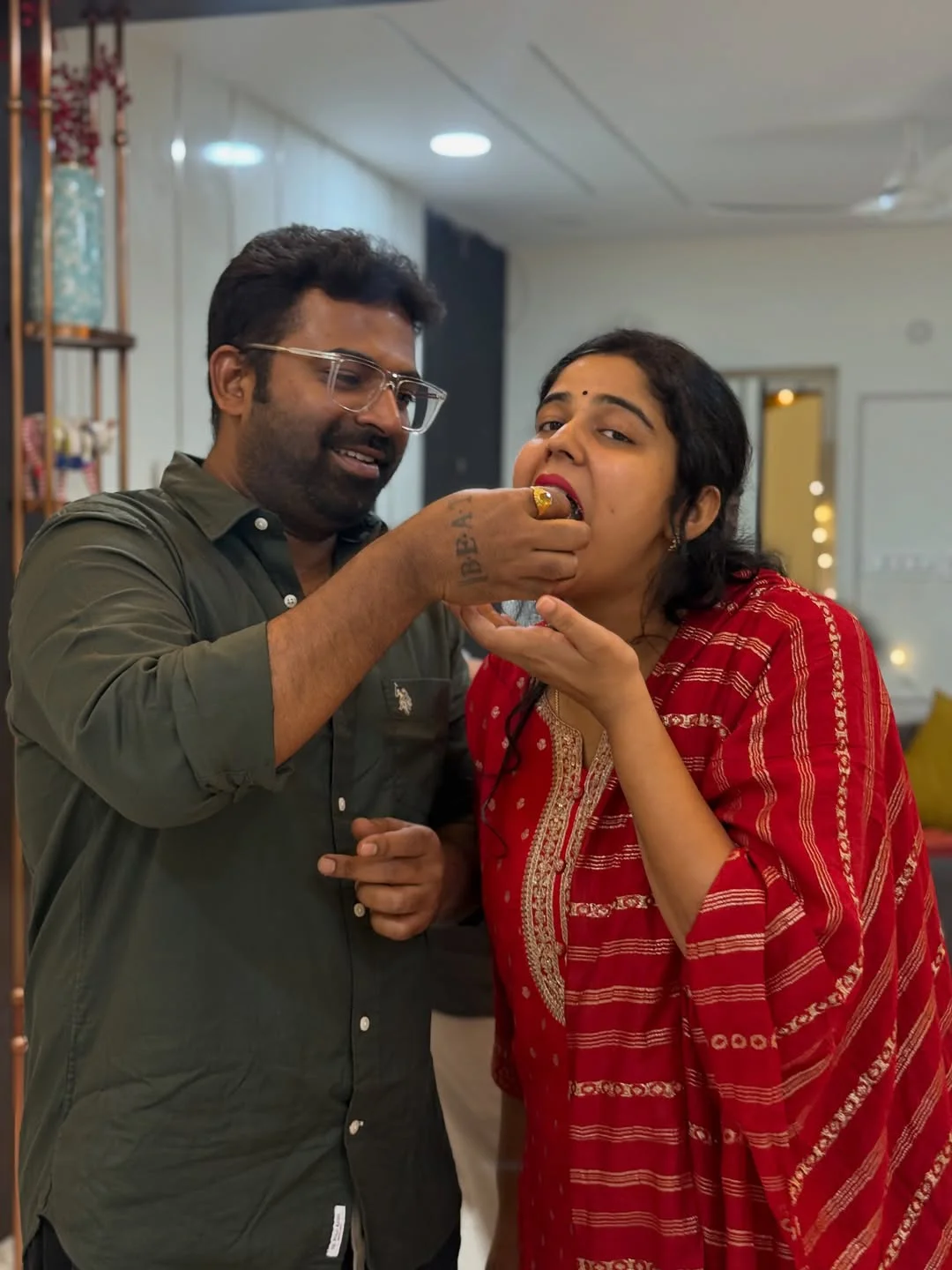 Singer Lipsika Bhashyam Diwali Celebrations with Family