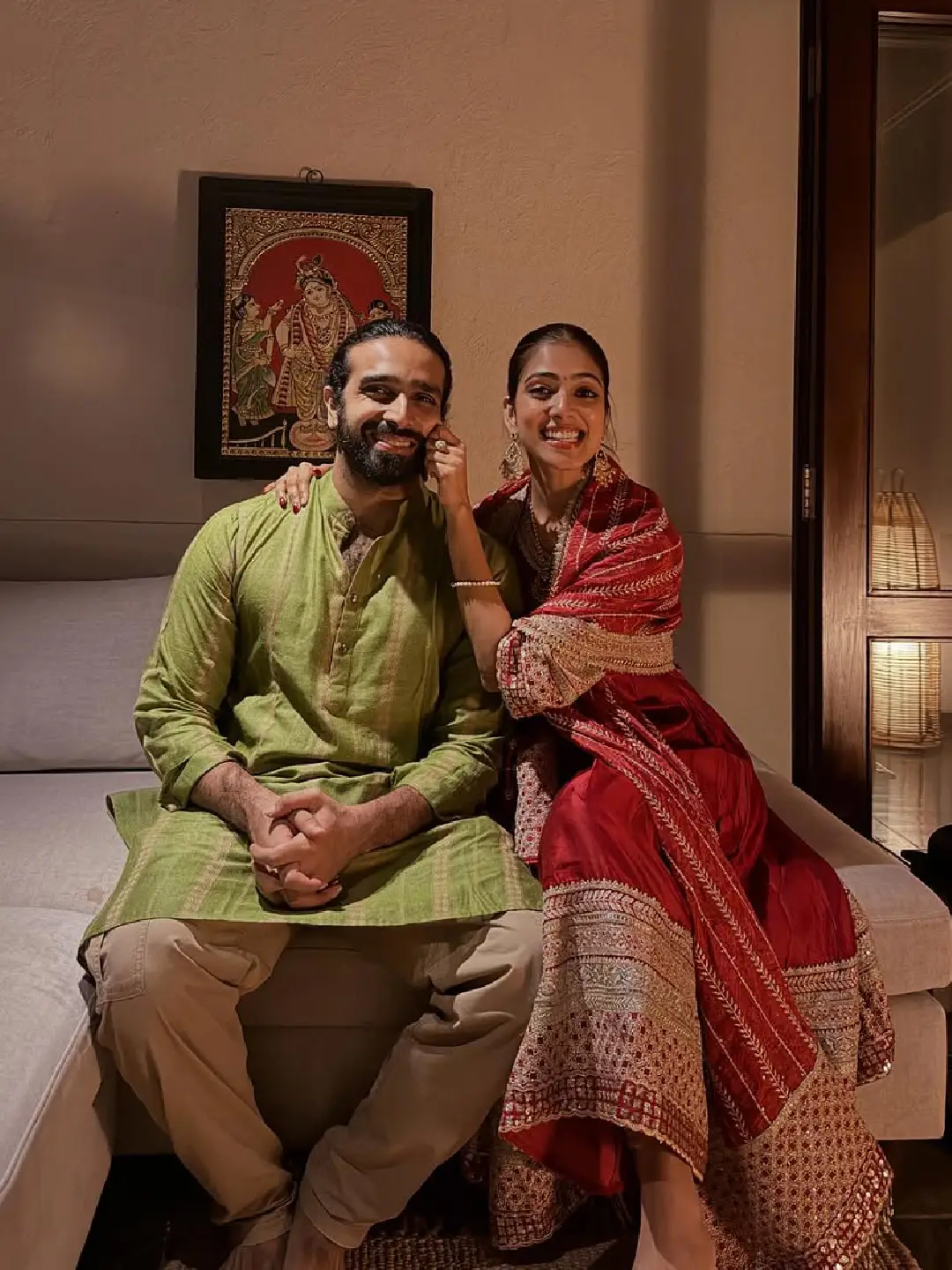 Malavika Mohanan celebrates Diwali with her family