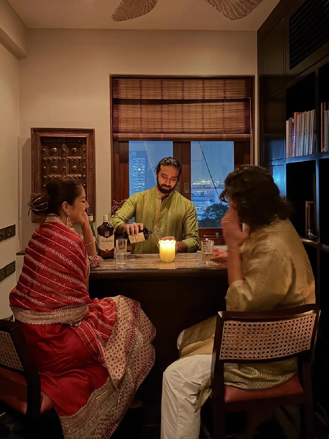 Malavika Mohanan celebrates Diwali with her family