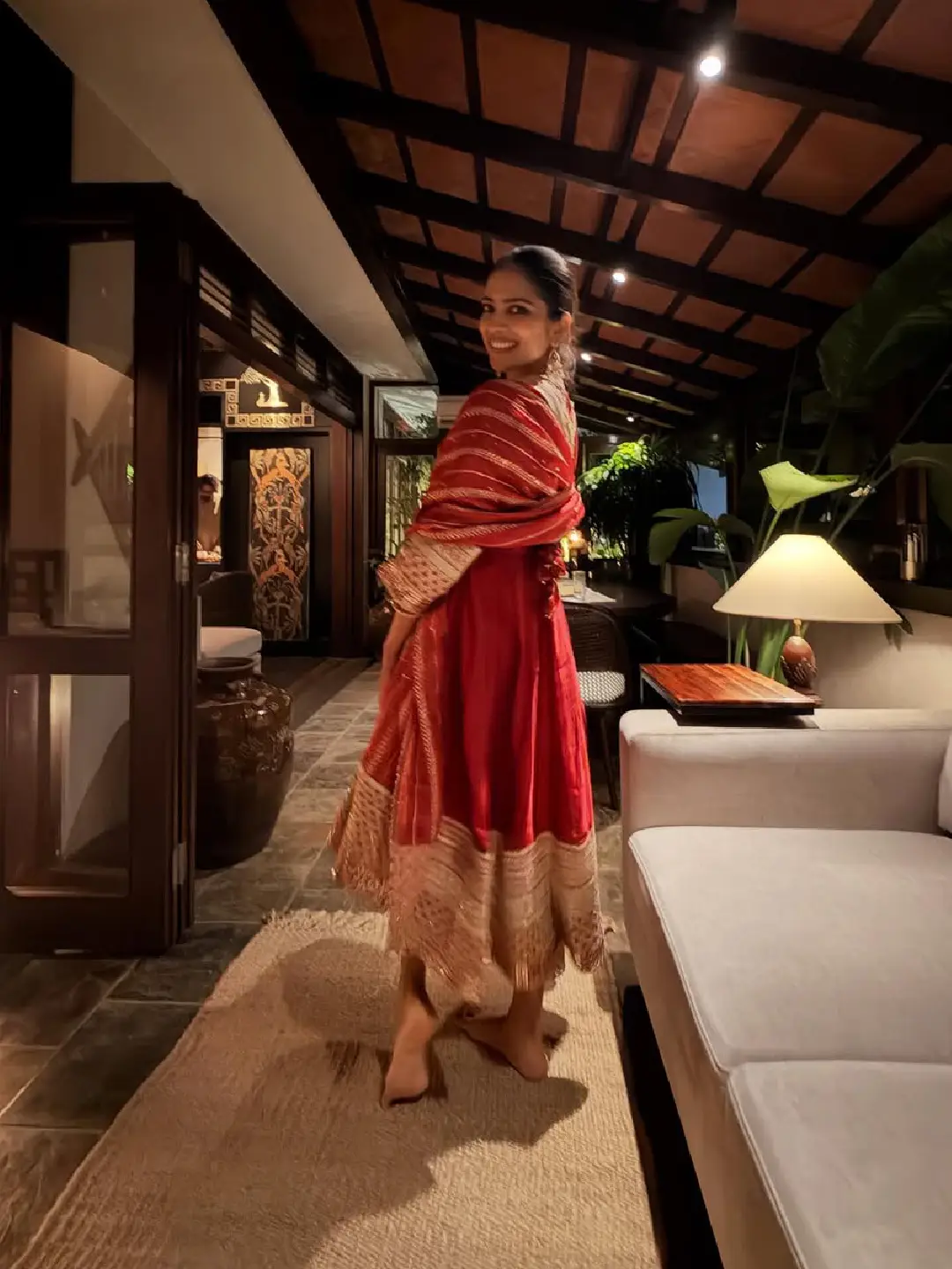 Malavika Mohanan celebrates Diwali with her family