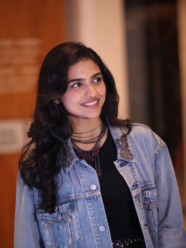 Mamitha Baiju Cute Photos at Dude Movie Pre Release Event