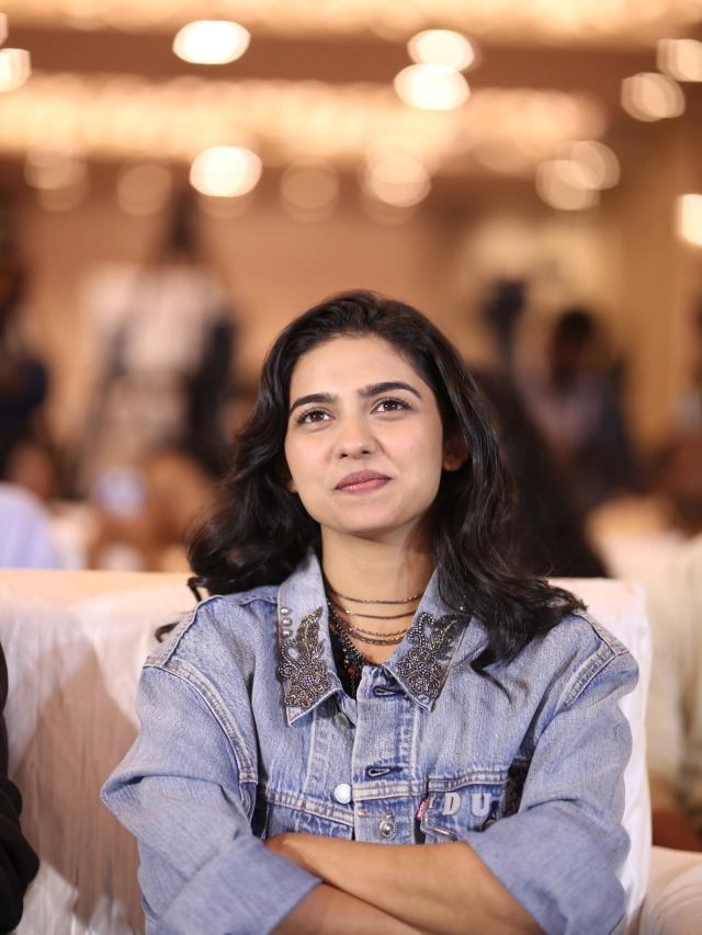 Mamitha Baiju Cute Photos at Dude Movie Pre Release Event