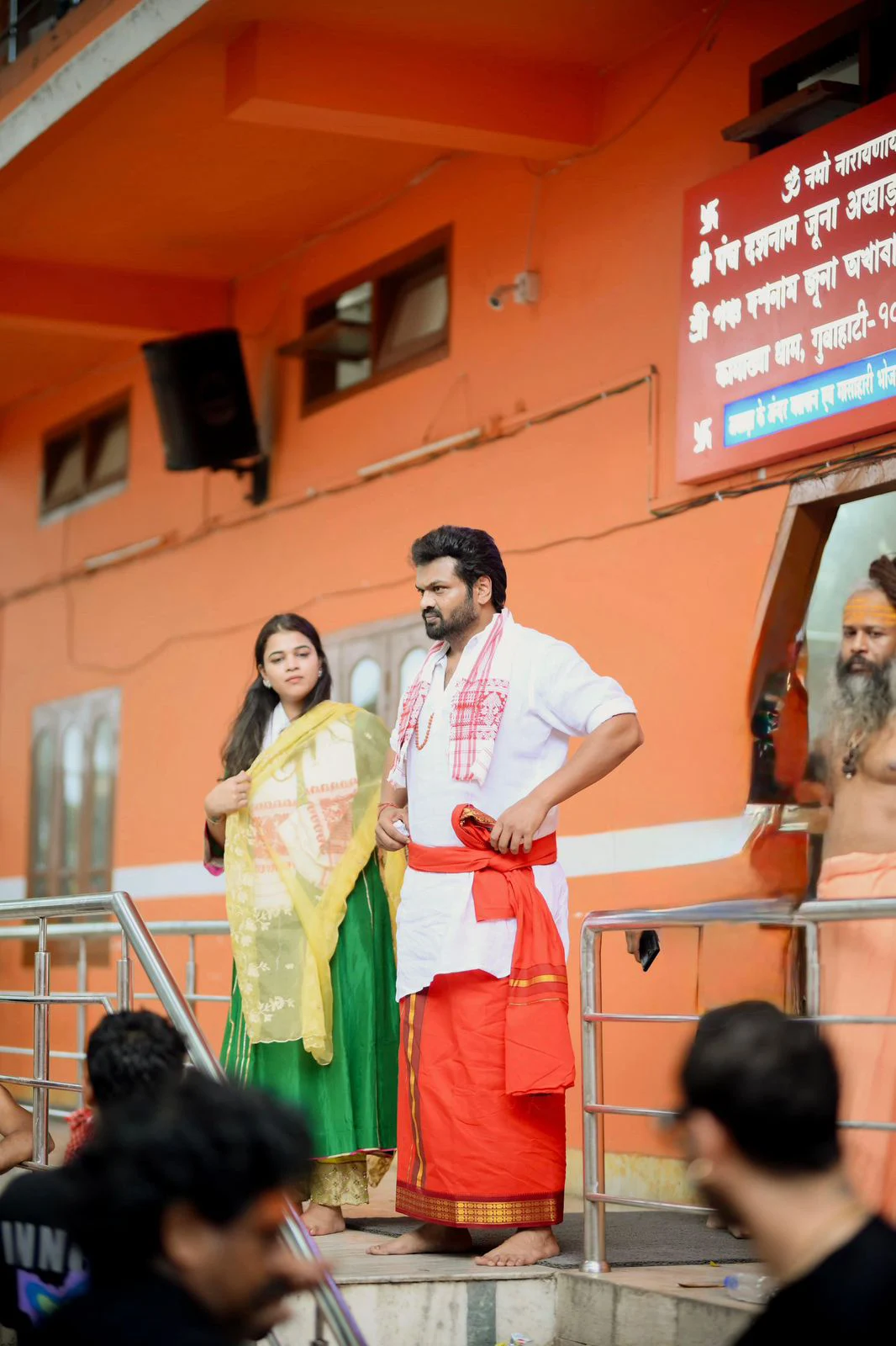 Manchu Manoj Visits Assam Kamakhya Devi Temple with his Wife