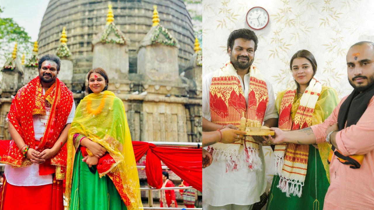 Manchu Manoj : భార్యతో కలిసి అస్సాం కామాఖ్య ఆలయాన్ని సందర్శించిన మంచు మనోజ్.. ఫొటోలు..