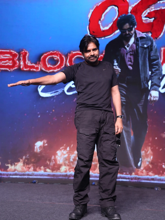 Pawan Kalyan Stylish Looks in OG Success Meet