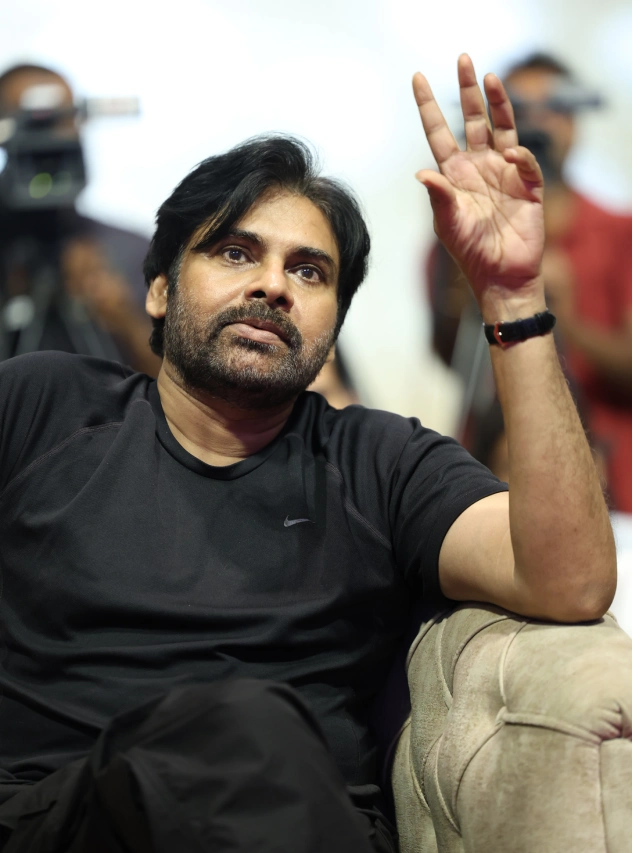 Pawan Kalyan Stylish Looks in OG Success Meet