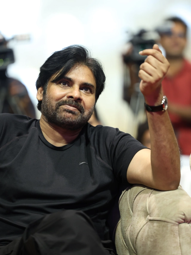 Pawan Kalyan Stylish Looks in OG Success Meet