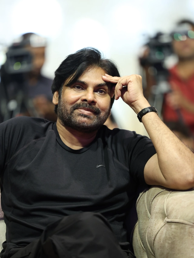 Pawan Kalyan Stylish Looks in OG Success Meet