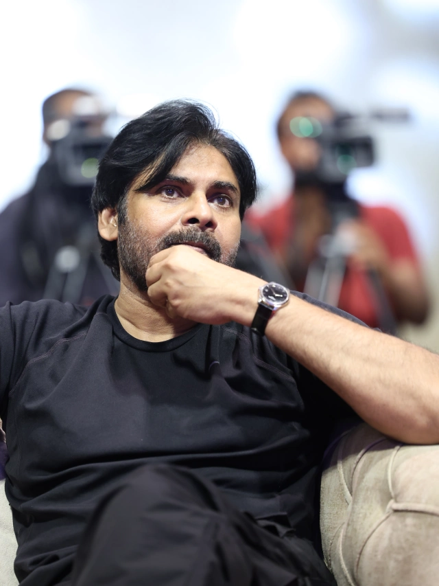 Pawan Kalyan Stylish Looks in OG Success Meet
