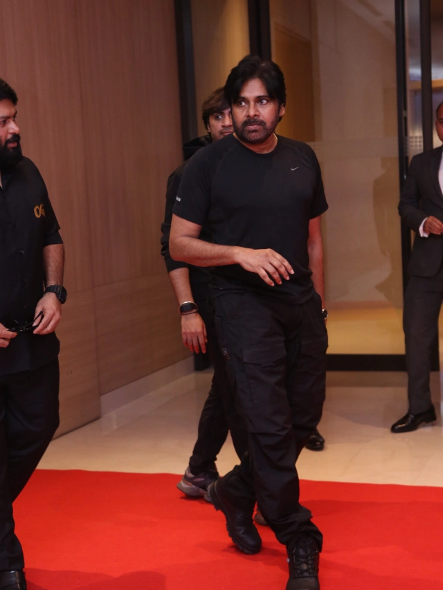 Pawan Kalyan Stylish Looks in OG Success Meet